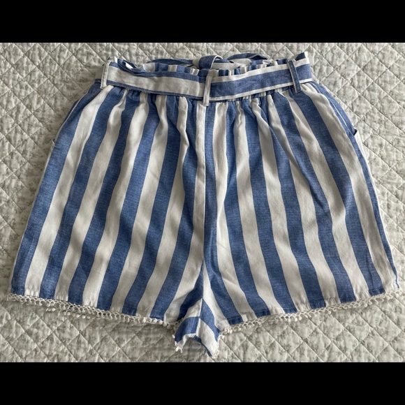 Girls Rare Editions Blue and White Shorts Set, Size 14 - Picture 11 of 12